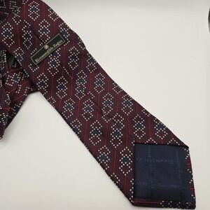 Ermenegildo Zegna‎ Men's Red Squares Silk Neck Tie